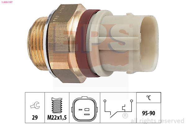 Thermocontact pour ventilateur de radiateur
