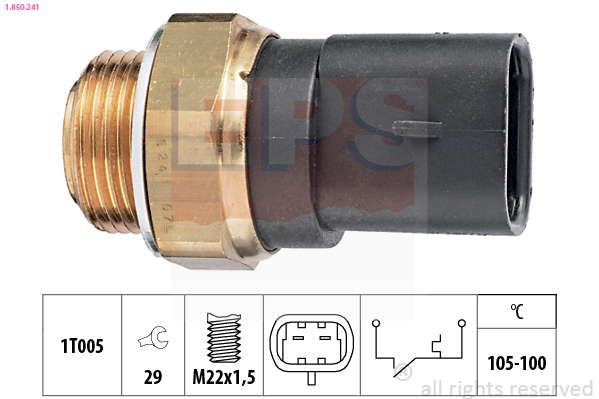 Thermocontact pour ventilateur de radiateur