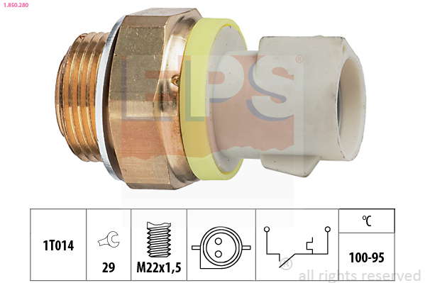 Thermocontact pour ventilateur de radiateur