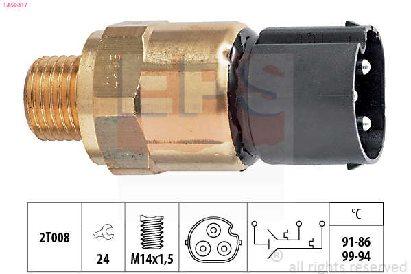Thermocontact pour ventilateur de radiateur