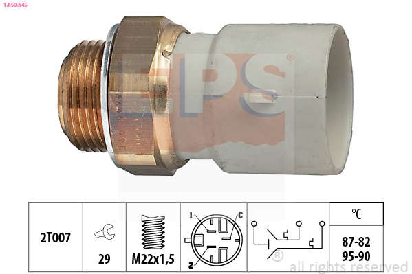 Thermocontact pour ventilateur de radiateur