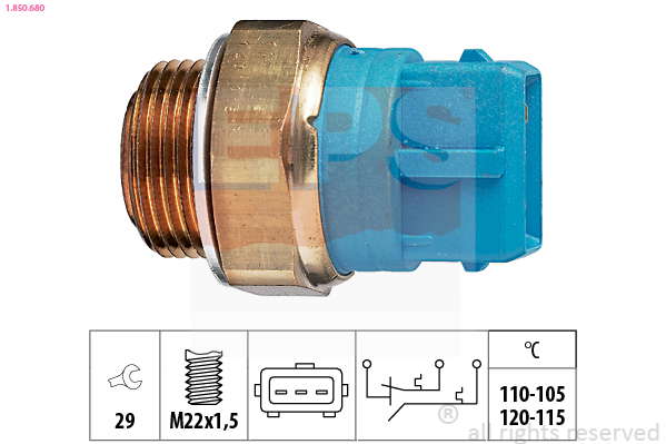 Thermocontact pour ventilateur de radiateur