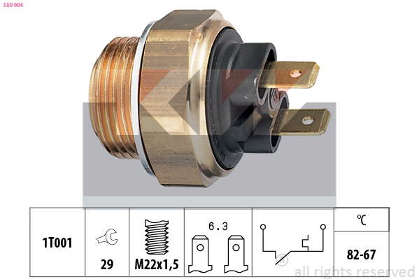 Thermocontact pour ventilateur de radiateur
