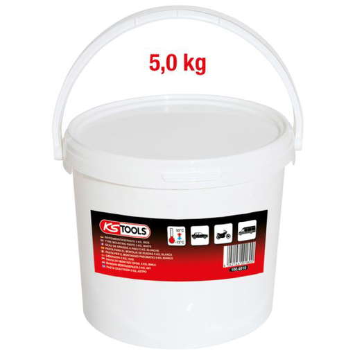 Seau de graisse à pneus blanche, 5 kg