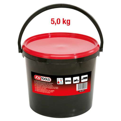 Seau de graisse à pneus noire, 5 kg