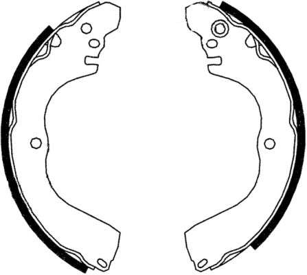 Jeu de mâchoires de frein