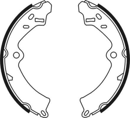 Jeu de mâchoires de frein
