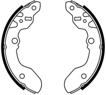 Jeu de mâchoires de frein