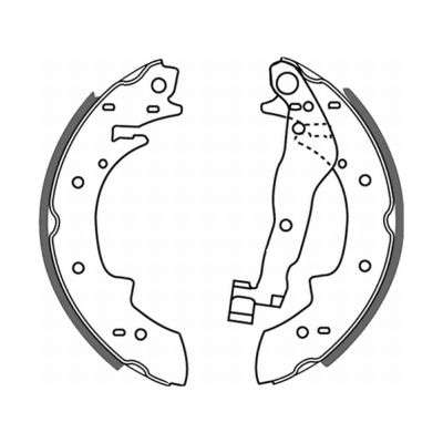 Jeu de mâchoires de frein