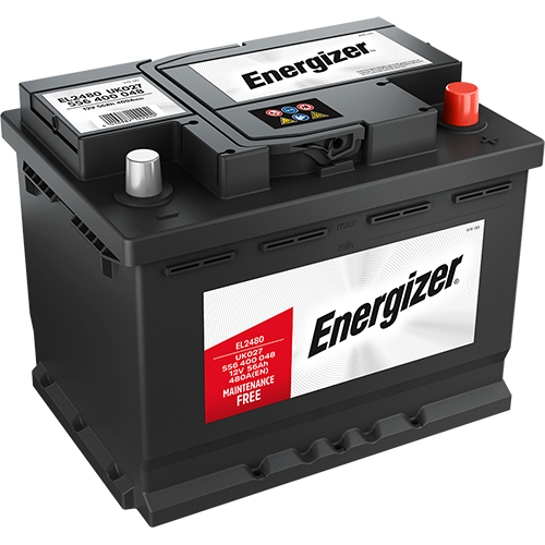Batterie  ENERGIZER  EL2480  12 V 56 AH + 480 AMPS EN + GAUCHE
