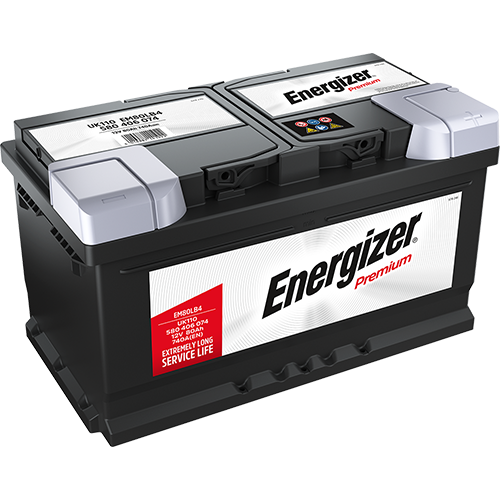 Batterie  ENERGIZER PREMIUM EM80LB4  12 V 80 AH + 740 AMPS EN + DROITE