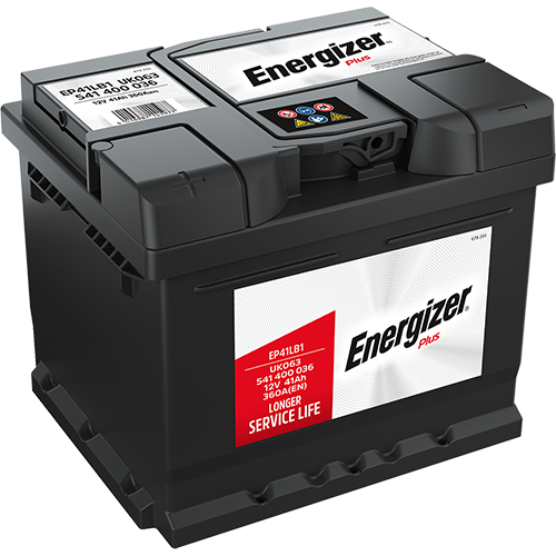Batterie  ENERGIZER  PLUS EP41LB1  12 V 41 AH + 360 AMPS EN + DROITE
