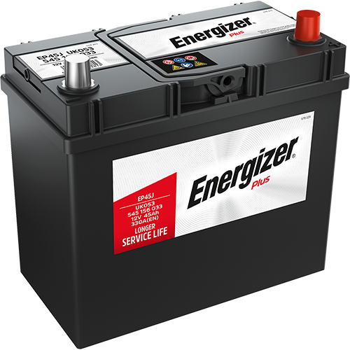 Batterie  ENERGIZER  PLUS EP45J  12 V 45 AH + 330 AMPS EN + DROITE