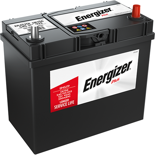 Batterie  ENERGIZER  PLUS EP45JTP  12 V 45 AH + 330 AMPS EN + DROITE