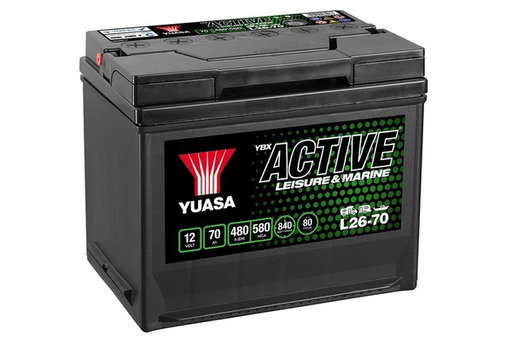 Batterie Yuasa L26-70 ACTIVE - Leisure 12 V 70 AH 580 AMPS L 269 l 174 H 225
