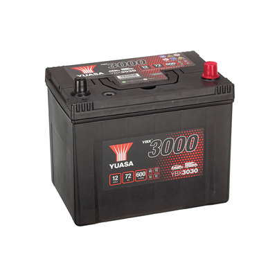 Batterie Yuasa YBX3030 conventionnelles standard 12 V 72 AH 630 AMPS L 258 l 174 H 225