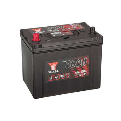 Batterie Yuasa YBX3031 conventionnelles standard 12 V 72 AH 630 AMPS L 258 l 174 H 225
