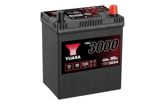Batterie Yuasa YBX3054 conventionnelles standard 12 V 36 AH 330 AMPS L 187 l 127 H 227