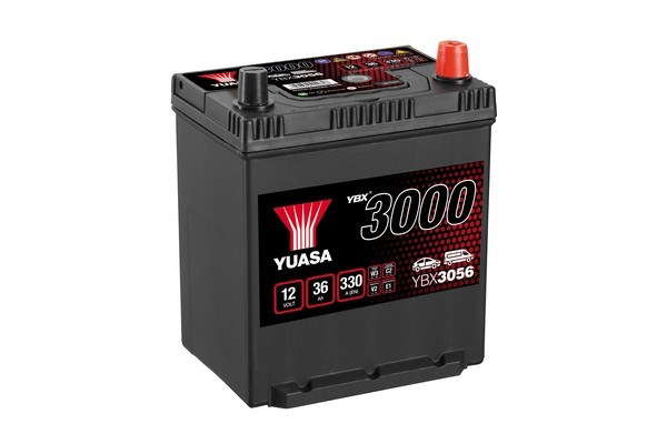 Batterie Yuasa YBX3056 conventionnelles standard 12 V 36 AH 330 AMPS L 187 l 136 H 227