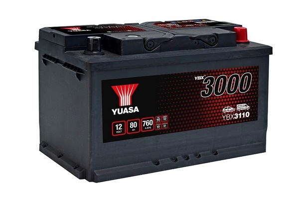 Batterie Yuasa YBX3110 conventionnelles standard 12 V 80 AH 760 AMPS L 315 l 175 H 175