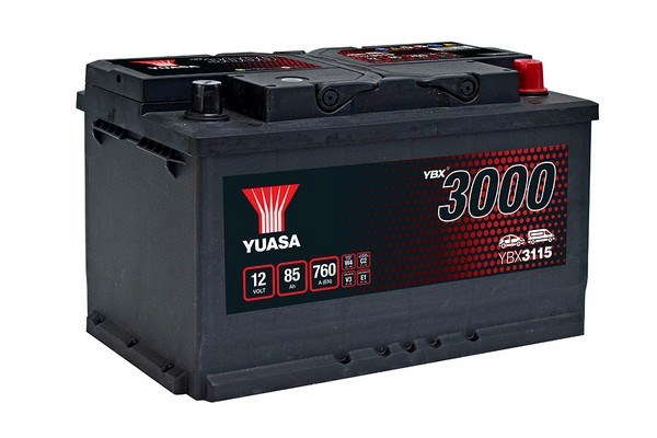 Batterie Yuasa YBX3115 conventionnelles standard 12 V 85 AH 760 AMPS L 317 l 175 H 190