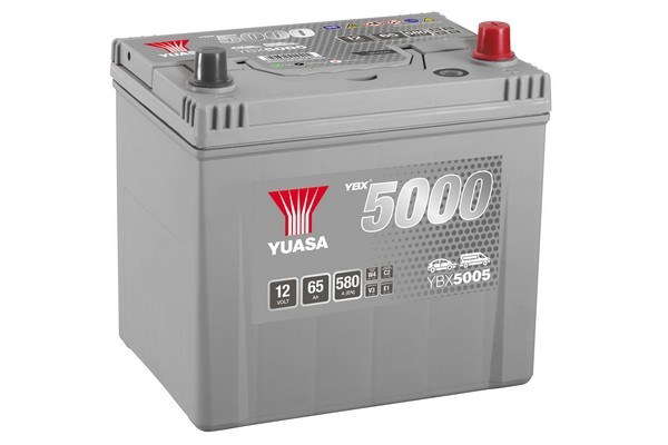 Batterie Yuasa YBX5005 conventionnelles Hautes performances 12 V 65 AH 580 AMPS L 232 l 173 H 225