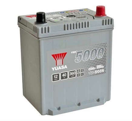 Batterie Yuasa YBX5056 conventionnelles Hautes performances 12 V 40 AH 360 AMPS L 187 l 137 H 223