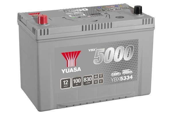 Batterie Yuasa YBX5334 conventionnelles Hautes performances 12 V 100 AH 830 AMPS L 304 l 173 H 225