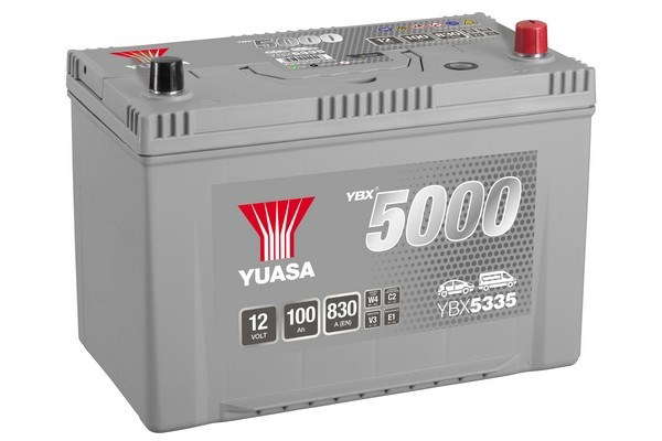 Batterie Yuasa YBX5335 conventionnelles Hautes performances 12 V 100 AH 830 AMPS L 304 l 173 H 225