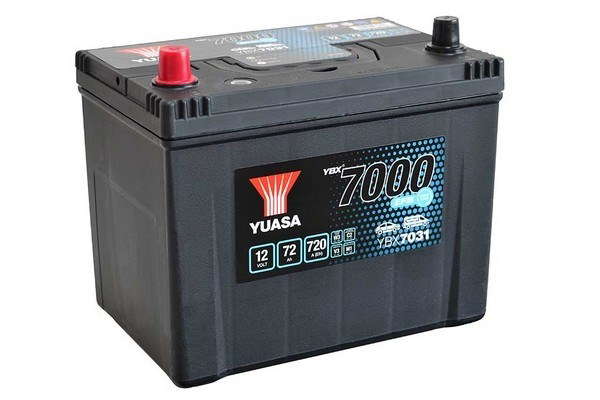 Batterie Yuasa YBX7031 EFB Start-Stop 12 V 72 AH 720 AMPS L 260 l 173 H 225