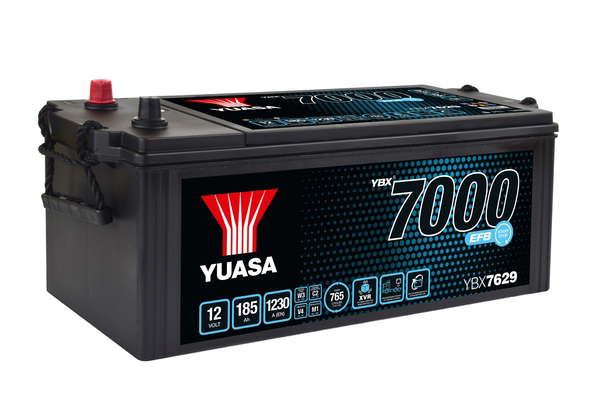 Batterie Yuasa YBX7629 CARGO YBX Super Heavy Duty 12 V 185 AH 1230 AMPS L 511 l 222 H 215