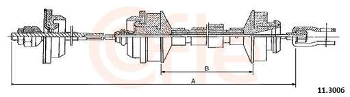 Câble d'embrayage
