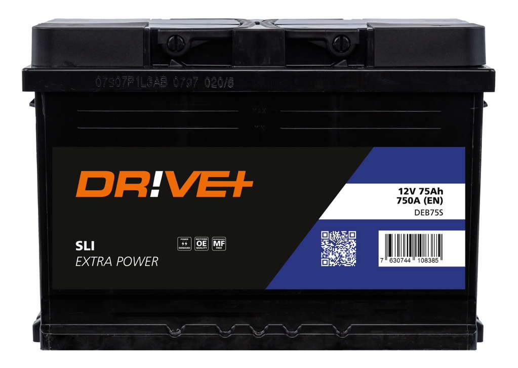 BAT VL EN 12V 75Ah 750A +D 278X175X190