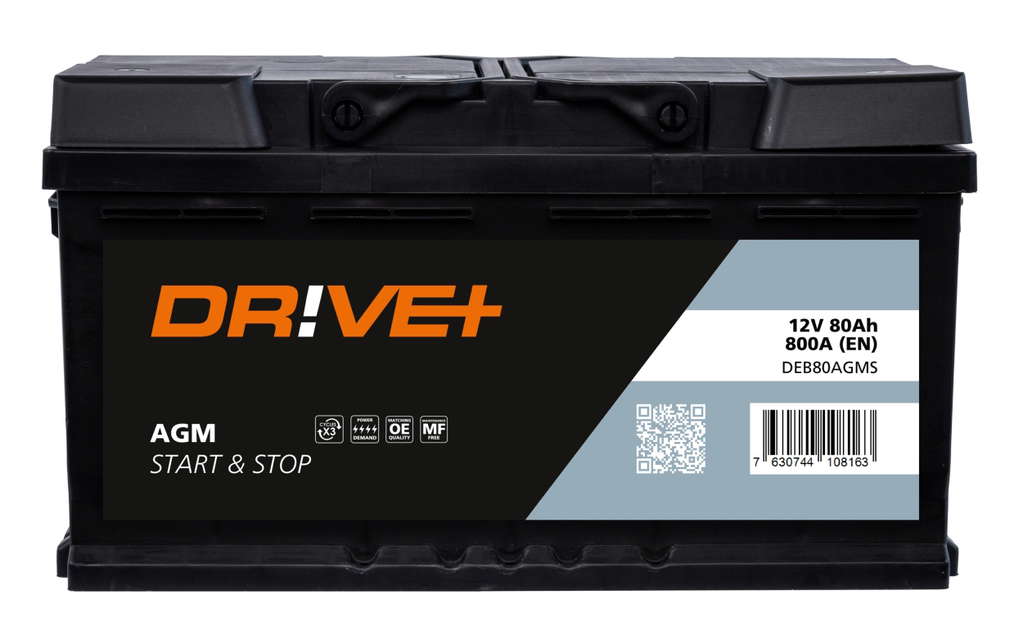 Batterie 12V 80AH 800A +D