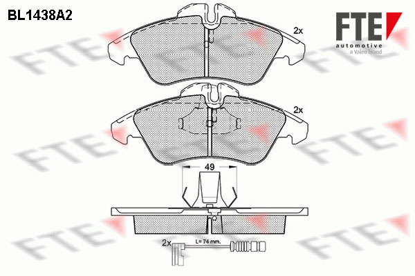 Plaquettes de frein