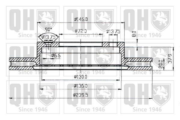 Disque de frein (à l'unité)