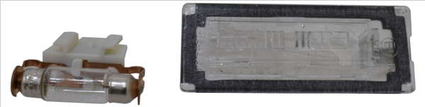 Éclairage de plaque d'immatriculation
