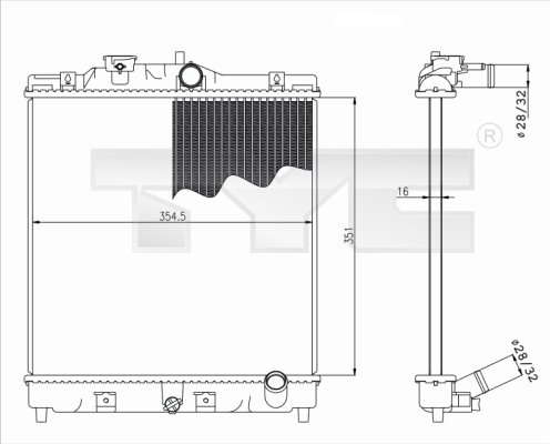 Radiateur du moteur