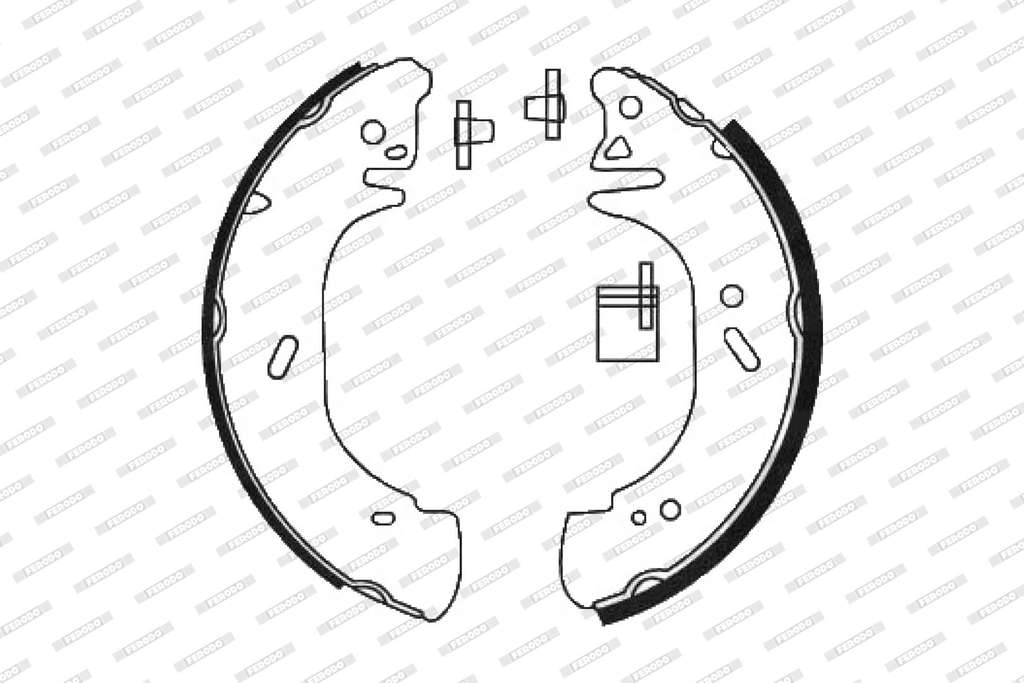 Jeu de mâchoires de frein