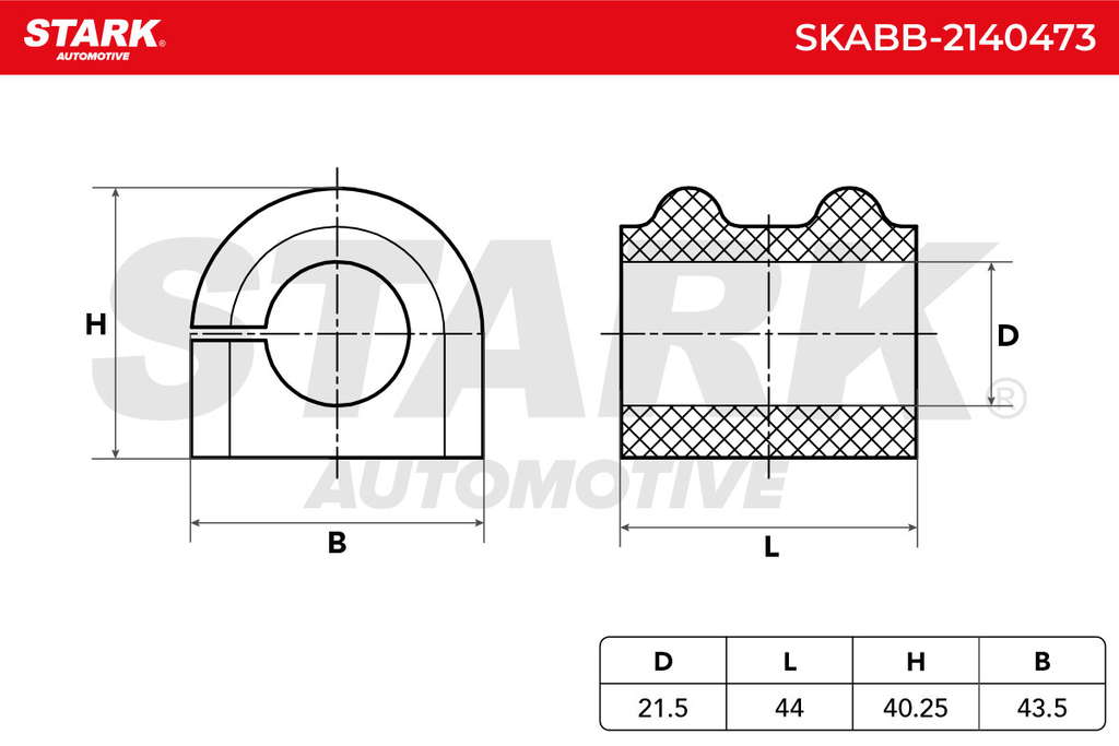 Silent bloc de barre stabilisatrice