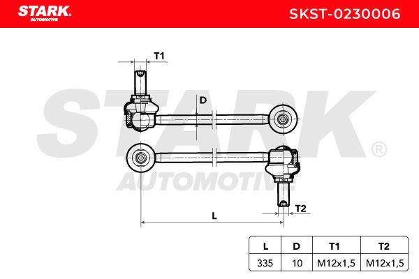 Biellette de barre stabilisatrice
