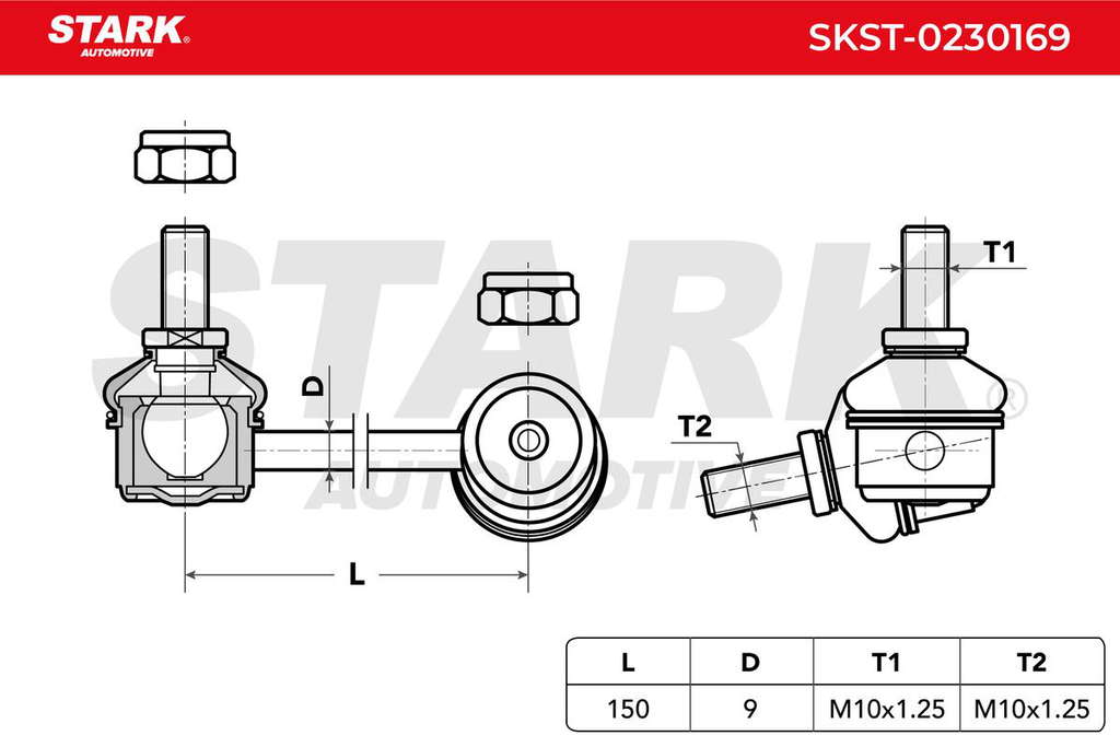 Biellette de barre stabilisatrice