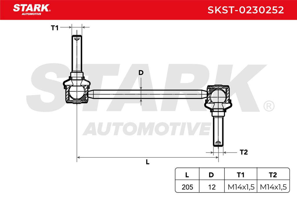 Biellette de barre stabilisatrice