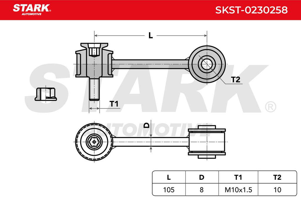 Biellette de barre stabilisatrice