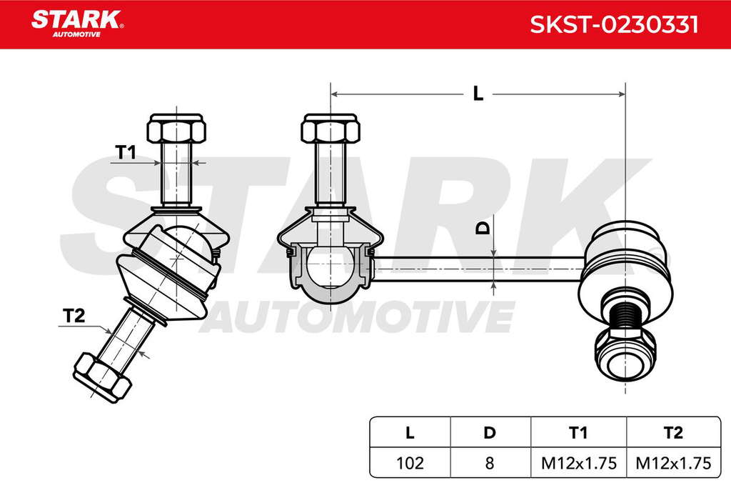 Biellette de barre stabilisatrice