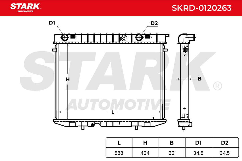 Radiateur du moteur