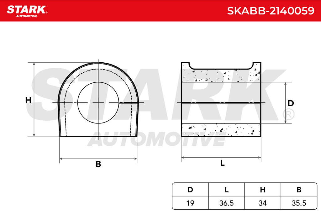 Silent bloc de barre stabilisatrice
