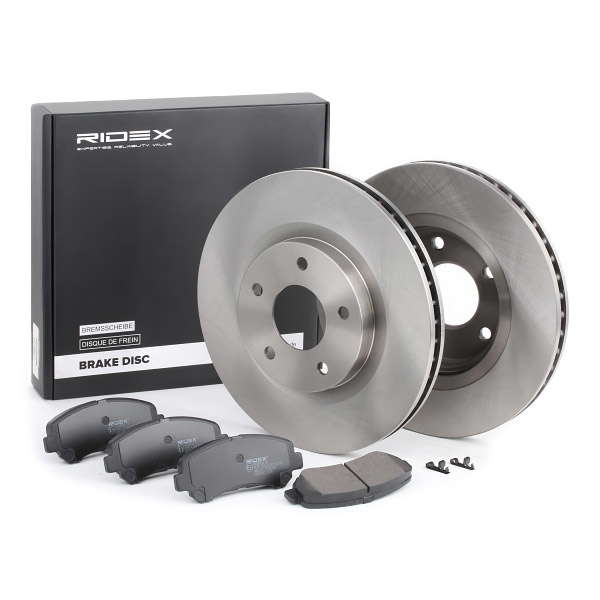 Jeu de disques et plaquettes de frein