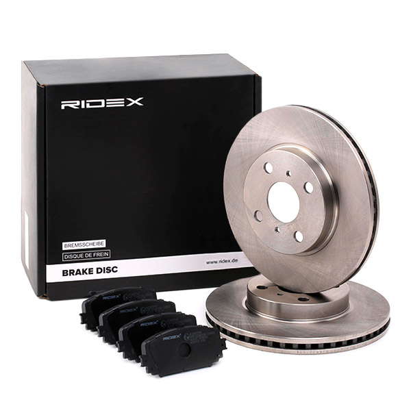 Jeu de disques et plaquettes de frein