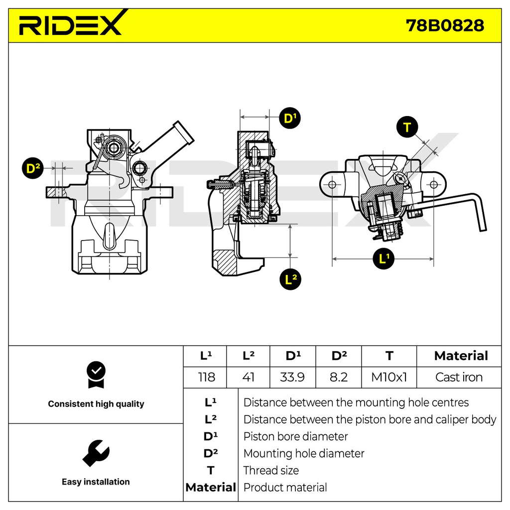 Etrier de frein ARG SWIFT IV / SX4 S-CRO